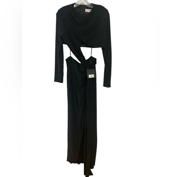 Ieena for Mac Duggal High Slit Cutout Dress Size 6